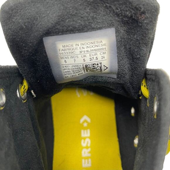 Converse Chuck Taylor All Star Hi Limo Leather - Women's Size 7/Men's Size 5 - Picture 9 of 10